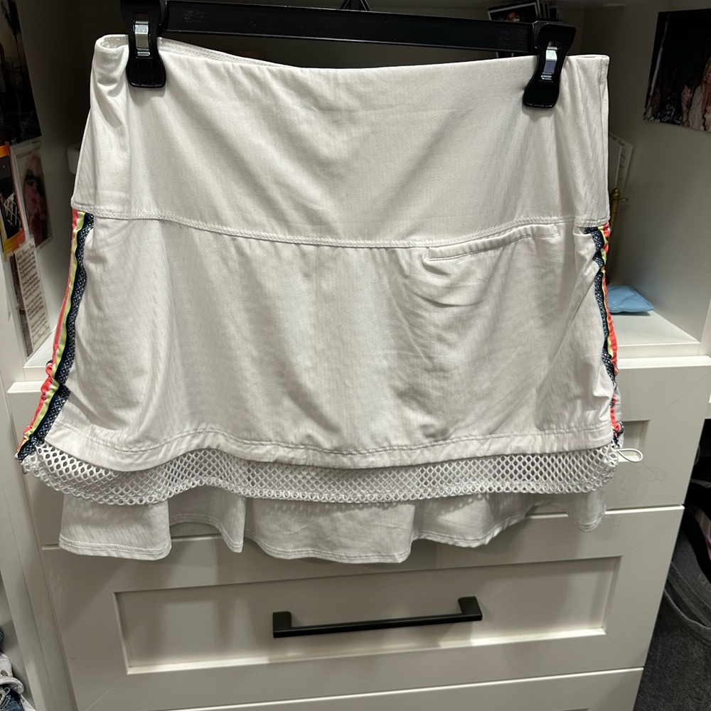 LUCKY IN LOVE TENNIS/GOLF/PICKLEBALL SKORT. Worn one time! Smoke free home!